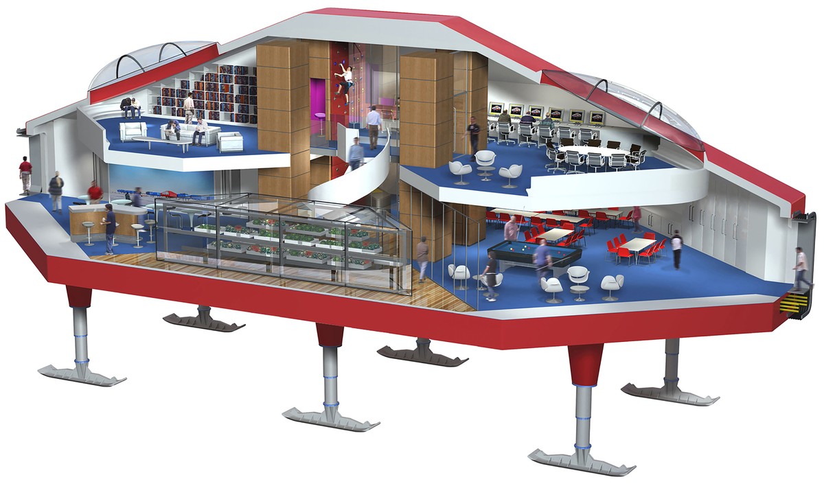 Isometric view central module