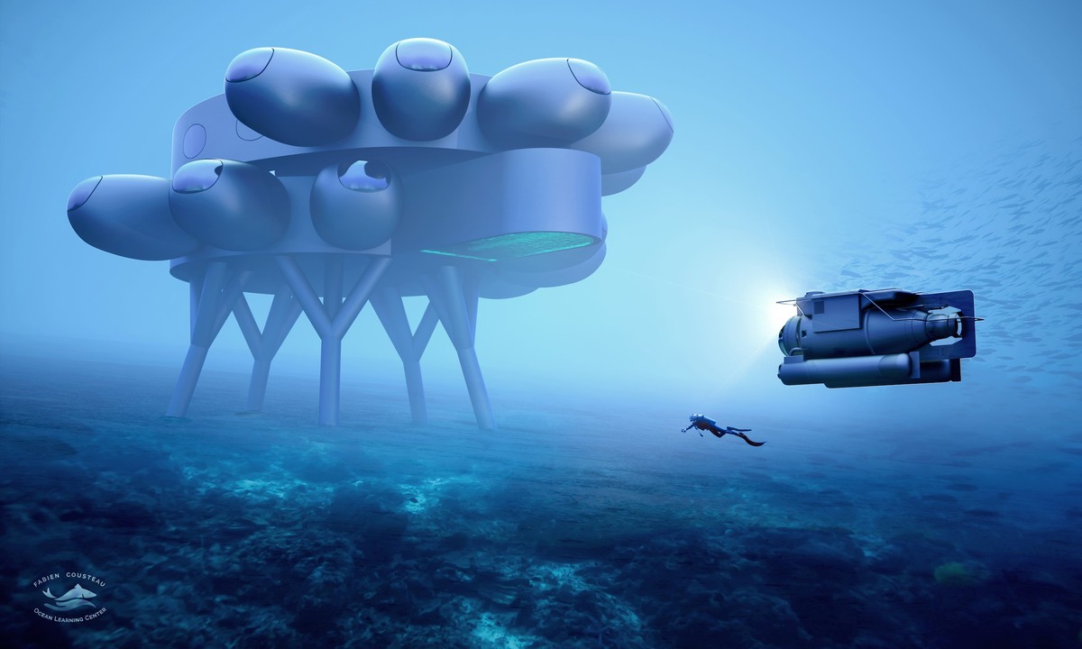 The Proteus underwater laboratory, being constructed by Fabien Cousteau, grandson of Jaques, also provides a vision of how colonisation of space might look YVES BEHAR/FUSEPROJECT