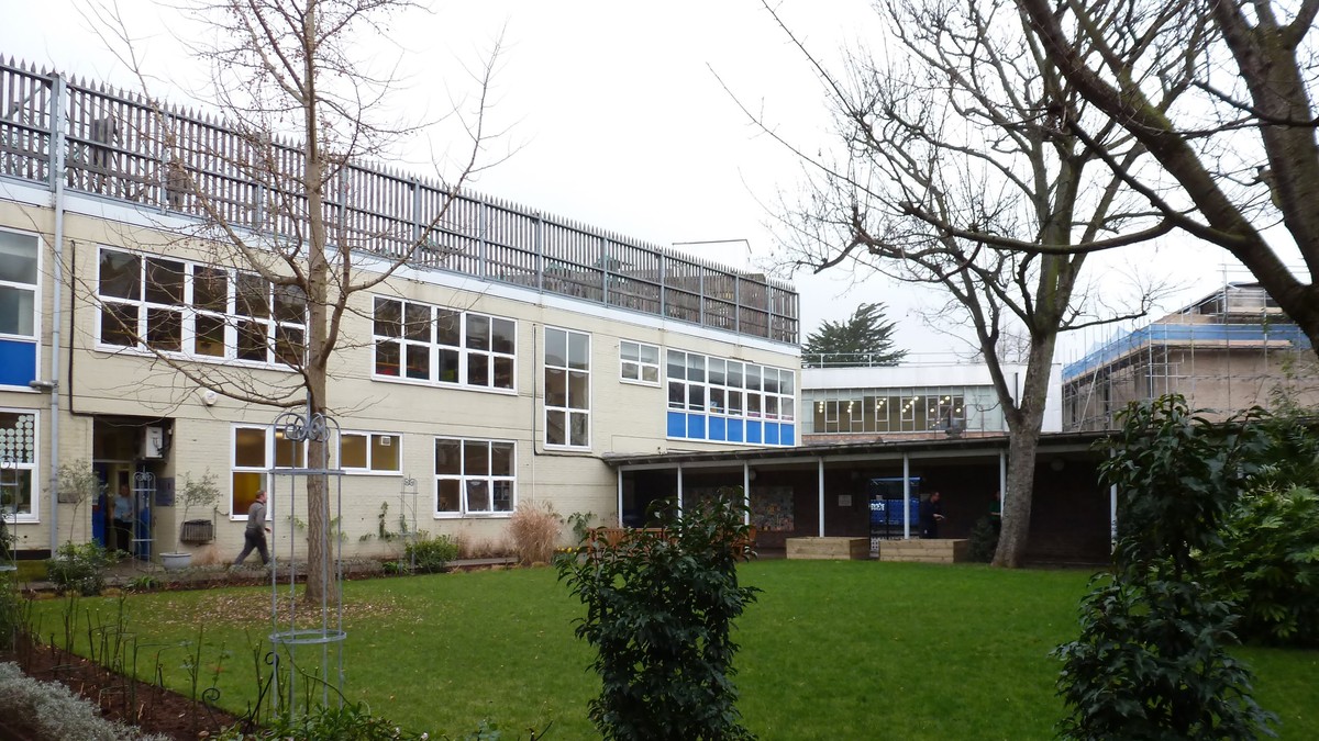 View of the existing courtyard